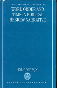 Image of Word Order and Time in Biblical Hebrew Narrative